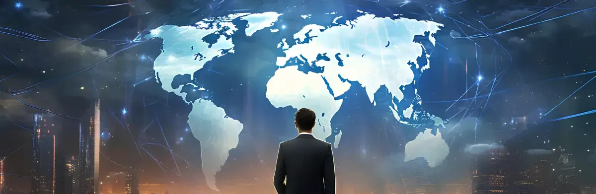 Global business internet concept